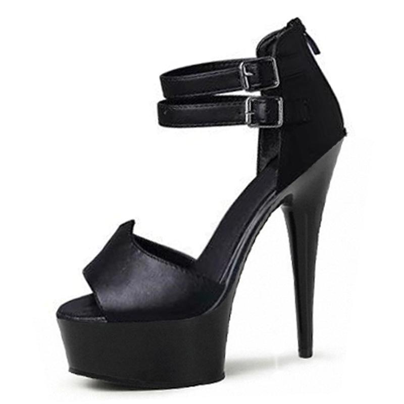 Platform Heels for Women High Heel Peep Toe Sandals 15cm Summer