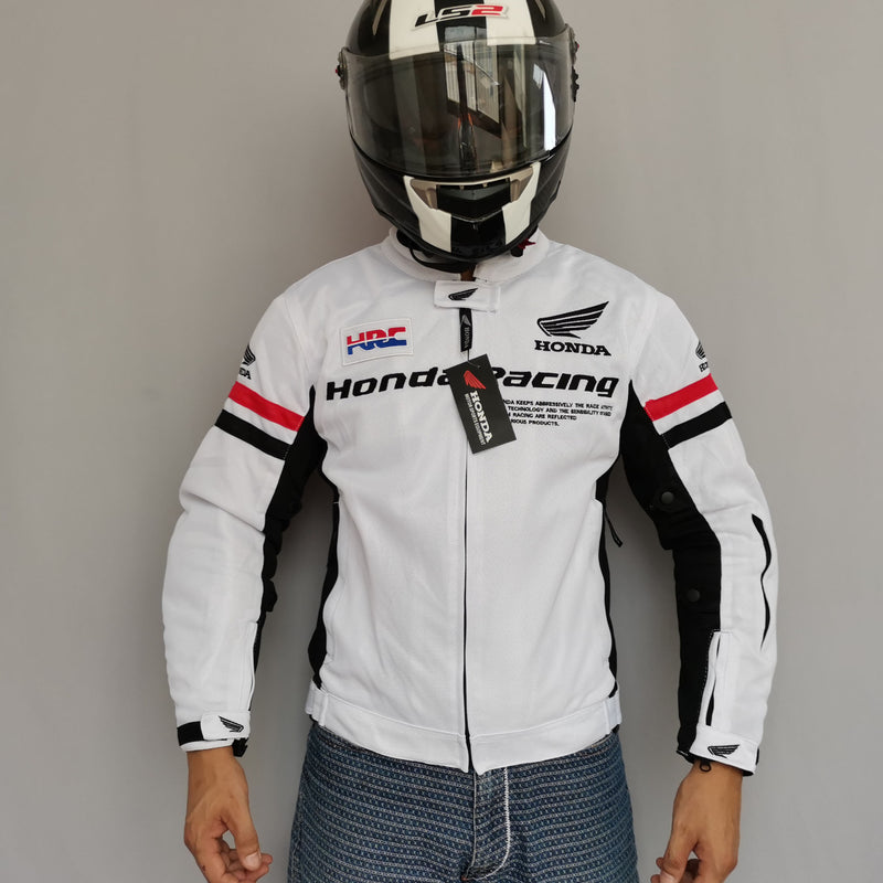 Honda Hrc Motorcycle Jacket Summer Mesh Breathable Motorcycle Cycling Clothing Male Knight