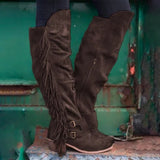 Beth Dutton Shoes Winter Plus Size Long Tube Female Boots