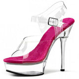 Platform Heels for Women Retro Sandals Fish Mouth
