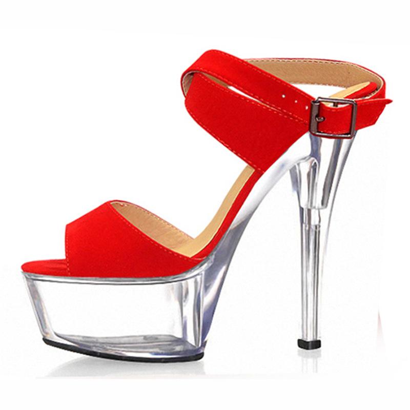 Platform Heels for Women 15cm High Heel Wristband Shoes