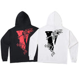 Vlone Hoodie V Men'S Personality Hooded Sweater