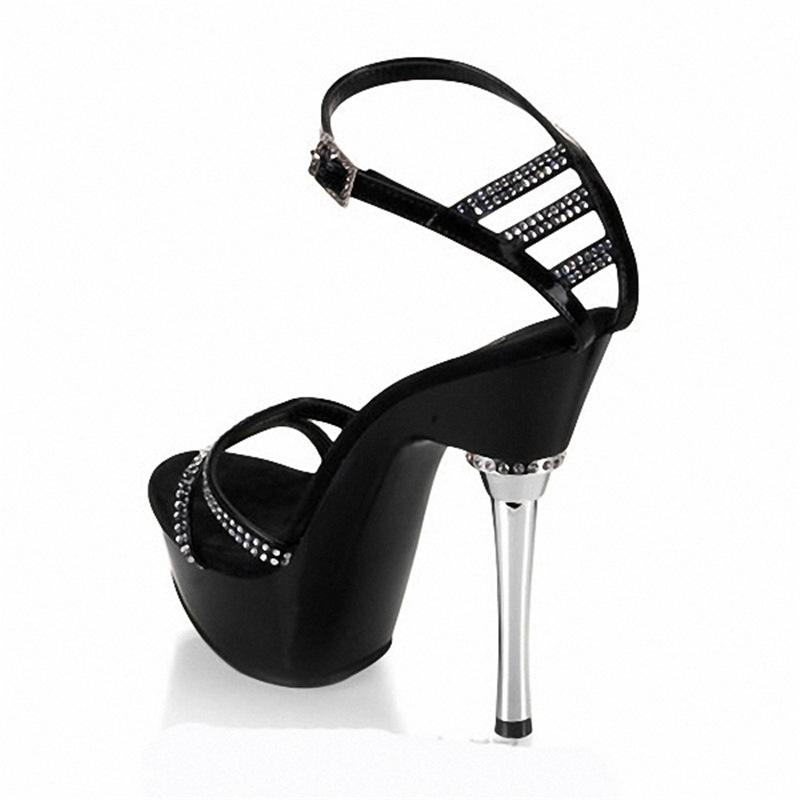 Platform Heels for Women Summer Hollow-out Plus Size Buckle Fashion High Heel Stiletto Heel