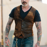 Men's Dress Vests Retro Men's Fashion Vest Jacket Men's