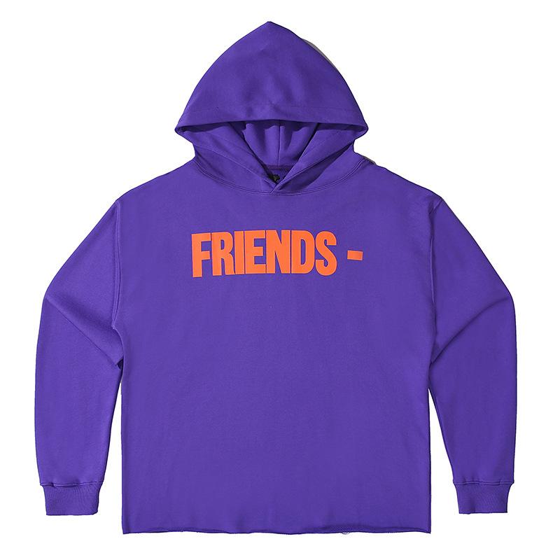Vlone Hoodie Friends Loose Sweater Trendy Pullover Hoodie