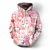 Anime Hoddies Dear Franks Zero Two 3D Printed Hoodie