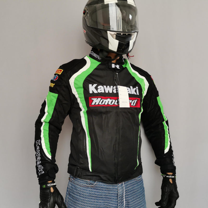 Kawasaki Moto Gp Racing Jacket Motorcycle Cycling Clothing Knight Jacket Summer Breathable