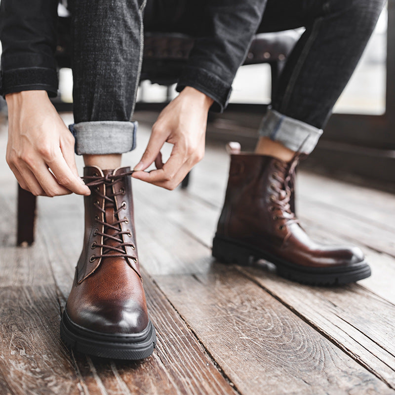 Men's Boots Work Boot Men Casual Hiking Boots Dr. Martens Boots Men's Boots High-Top Worker Boots Men