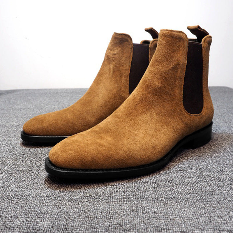 Justin Yellowstone Boots Casual Men'S Boots Suede High-Top Shoes Boots Dr. Martens Boots Men'S