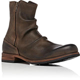 Western Shoes Fashion Squared Head Short Pure Color Casual Versatile Men's Boots