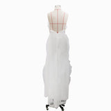 Women Lace Wedding Dress Women's Camisole Gown Split Dress