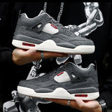 Men Sneakers Men Walking Shoes for Jogging Breathable Lightweight Shoes Denim Sports Casual Men's Basketball Running Shoes