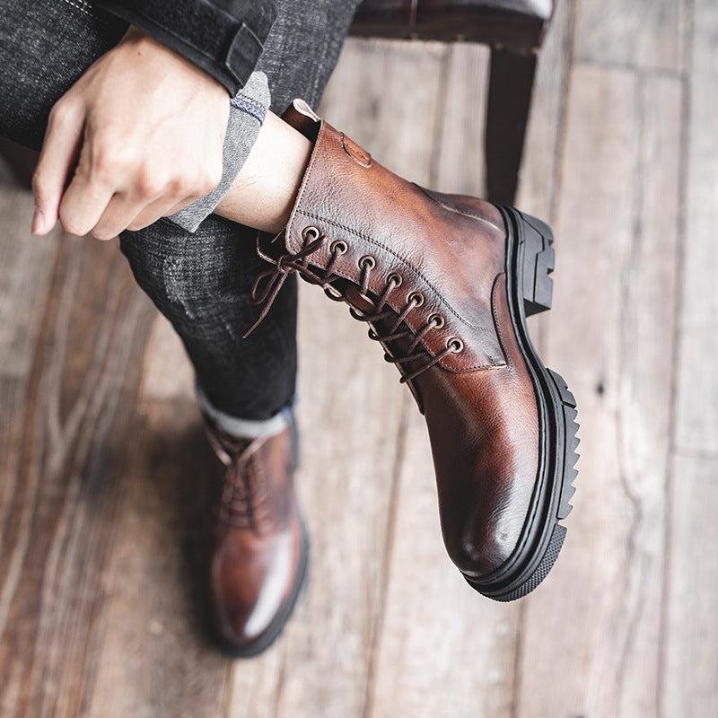 Men's Boots Work Boot Men Casual Hiking Boots Dr. Martens Boots Men's Boots High-Top Worker Boots Men