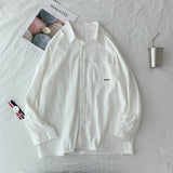 Men Shirts Long Sleeve Loose