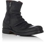 Western Shoes Fashion Squared Head Short Pure Color Casual Versatile Men's Boots