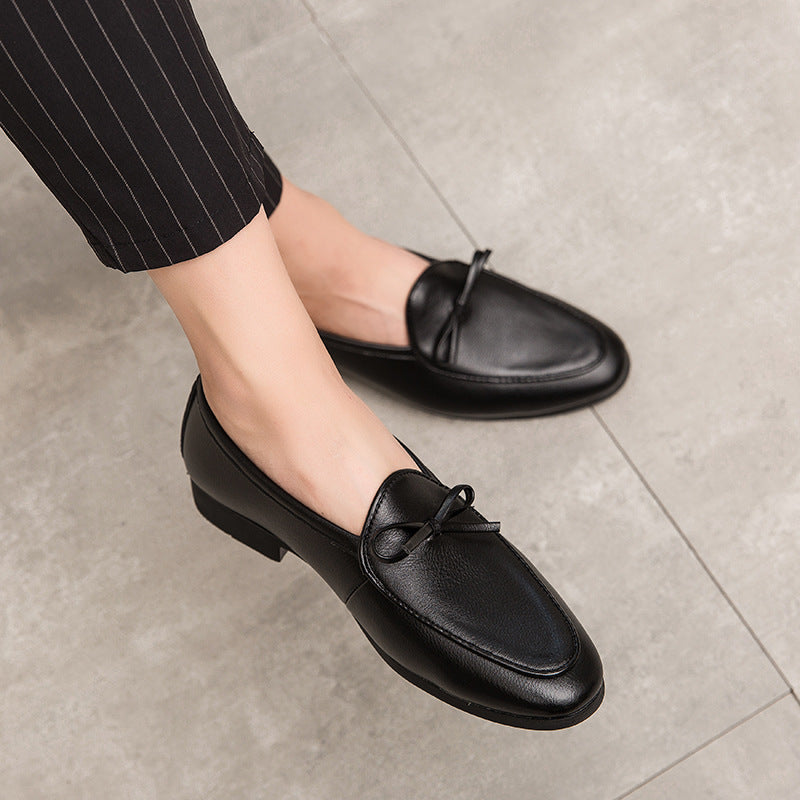 Men Loafers British Business Casual Leather Shoes Fashion Men's Shoes Trendy Loafers Men's