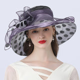 Big Hats Polka Dot Decoration Broad-Brimmed Hat Women Street Casual Sun Hat