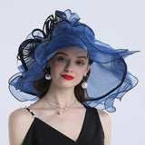 Big Hats Butterfly Decoration Broad-Brimmed Hat Flat Top Broad-Brimmed Hat Trend Casual Hat