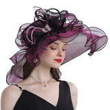 Big Hats Butterfly Decoration Broad-Brimmed Hat Flat Top Broad-Brimmed Hat Trend Casual Hat