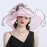 Big Hats Butterfly Decoration Broad-Brimmed Hat Flat Top Broad-Brimmed Hat Trend Casual Hat