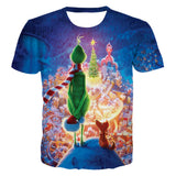 Men and Women Grinch Shirt Summer 3D Printed T-shirt Youth Short Sleeve