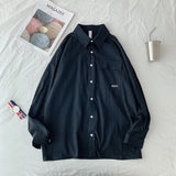 Men Shirts Long Sleeve Loose