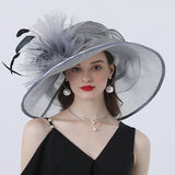 Big Hats Spring/Summer Sun Hat Women Flower Decoration Beach Wide Brim Hat