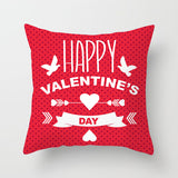 Valentine's Day Pillow Covers 4 Piece Random Styles Together Holiday Gift Home Ornament Pillow Cushion Cover Love Pillow