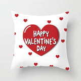 Valentine's Day Pillow Covers 4 Piece Random Styles Together Holiday Gift Home Ornament Pillow Cushion Cover Love Pillow