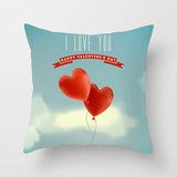 Valentine's Day Pillow Covers 4 Piece Random Styles Together Holiday Gift Home Ornament Pillow Cushion Cover Love Pillow
