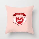 Valentine's Day Pillow Covers 4 Piece Random Styles Together Holiday Gift Home Ornament Pillow Cushion Cover Love Pillow