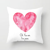 Valentine's Day Pillow Covers 4 Piece Random Styles Together Holiday Gift Home Ornament Pillow Cushion Cover Love Pillow