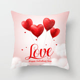 Valentine's Day Pillow Covers 4 Piece Random Styles Together Holiday Gift Home Ornament Pillow Cushion Cover Love Pillow