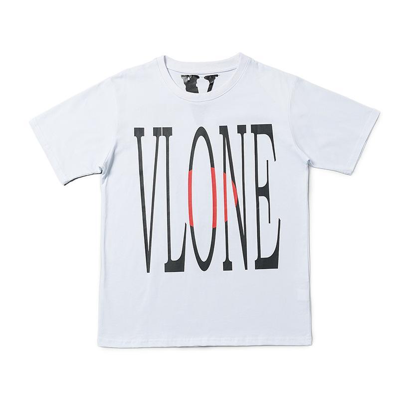 Vlone Men'S Short Sleeve Plus Size Crew Neck Casual Summer Tshirt