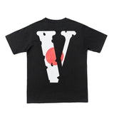 Vlone Men'S Short Sleeve Plus Size Crew Neck Casual Summer Tshirt