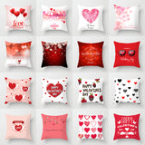Valentine's Day Pillow Covers 4 Piece Random Styles Together Holiday Gift Home Ornament Pillow Cushion Cover Love Pillow