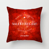 Valentine's Day Pillow Covers 4 Piece Random Styles Together Holiday Gift Home Ornament Pillow Cushion Cover Love Pillow