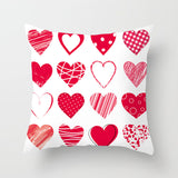 Valentine's Day Pillow Covers 4 Piece Random Styles Together Holiday Gift Home Ornament Pillow Cushion Cover Love Pillow
