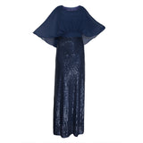 African Women's Wear Clothing Chiffon Patchwork Batwing Sleeve Evening Dress African Dashiki Ankara Styles Dress