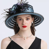 Big Hats Adult Cap Elegant and Generous Ladies' Cap Summer Ball Dome Big Brim Sun Hat
