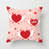 Valentine's Day Pillow Covers 4 Piece Random Styles Together Holiday Gift Home Ornament Pillow Cushion Cover Love Pillow