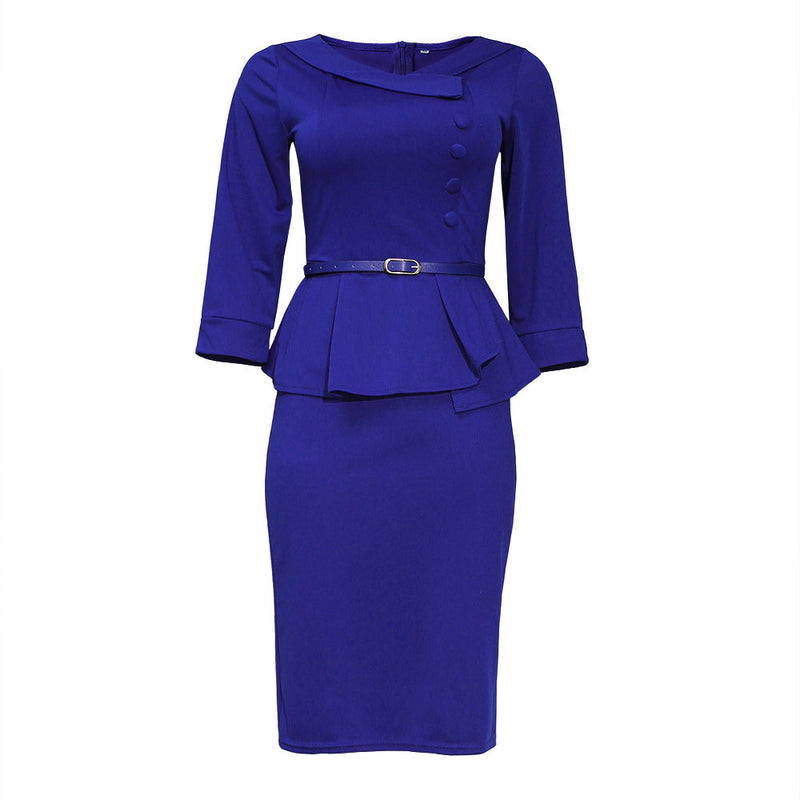 African Women's Wear Clothing Lotus Leaf Dress African Dashiki Ankara Styles Dress