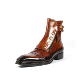 Western Shoes Retro Men's Short Boots Oversized