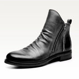 Western Shoes Flat Pointed Casual Fashion Winter Men's Boots