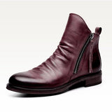 Western Shoes Flat Pointed Casual Fashion Winter Men's Boots