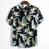 Camp Collar Shirt Short Sleeve Printed Shirt