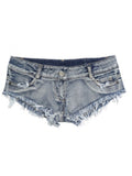 Women Jean Shorts Summer Waist Pants Hip Leggings Triangle Jeans Super Short Shorts
