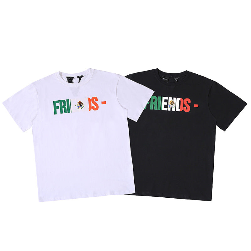 Vlone Mexico Friends Shirt Vlone Men 'S Short Sleeve T-Shirt