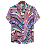 Camp Collar Shirt Floral Print Short Sleeve Shirt