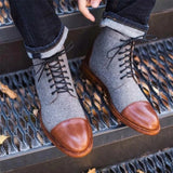 Western Shoes Fabric Thin Strap Versatile Casual Men